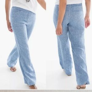 NWOT-Chico's Linen Pant-Spring Must!